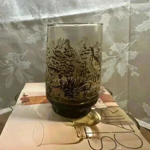 Vintage  Set of 4 Smokey Sandy Piper Tumblers